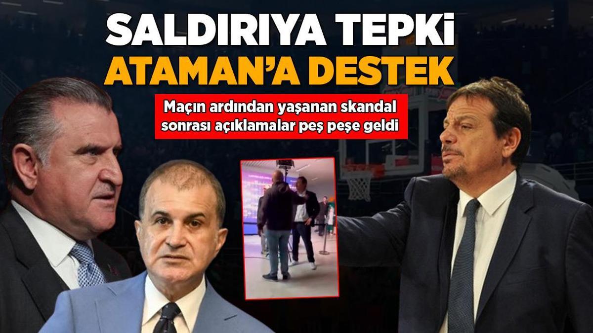 Saldırıya tepki, Ergin Ataman’a destek! Skandal sonrası peş peşe açıklamalar